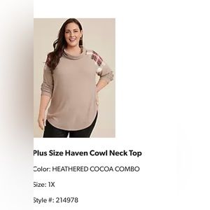 Maurices NWT plus size 1X top